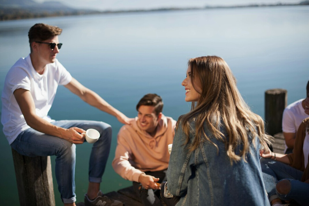 friends having deep conversation
